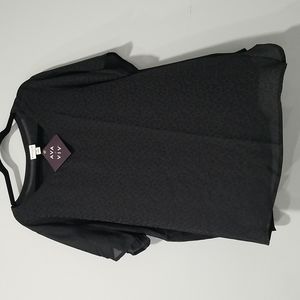 Ava & Viv 3X Black Leopard Top